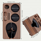 Normcore Narrow tamping station. walnut